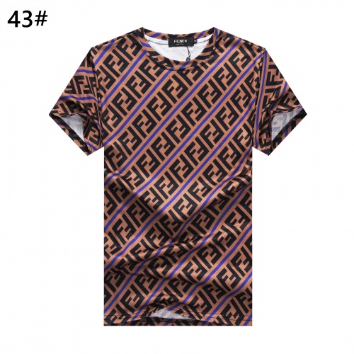 Cheap Fendi T-Shirts Short Sleeved For Men #947406 Replica Wholesale [$24.00 USD] [ITEM#947406] on Replica Fendi T-Shirts