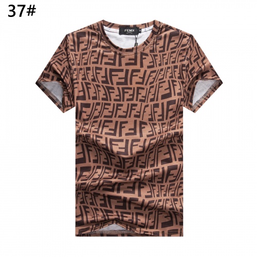 Cheap Fendi T-Shirts Short Sleeved For Men #947408 Replica Wholesale [$24.00 USD] [ITEM#947408] on Replica Fendi T-Shirts