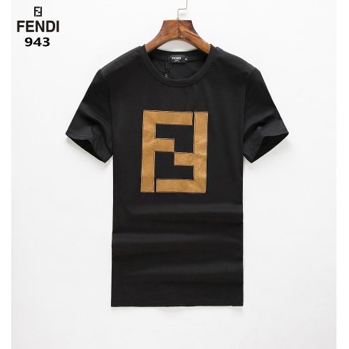 Cheap Fendi T-Shirts Short Sleeved For Men #947507 Replica Wholesale [$24.00 USD] [ITEM#947507] on Replica Fendi T-Shirts