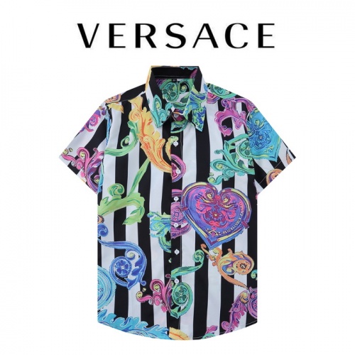 Cheap Versace Shirts Short Sleeved For Men #948569 Replica Wholesale [$34.00 USD] [ITEM#948569] on Replica Versace Shirts