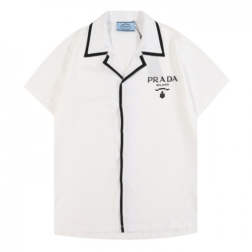 Cheap Prada Shirts Short Sleeved For Men #948575 Replica Wholesale [$32.00 USD] [ITEM#948575] on Replica Prada Shirts