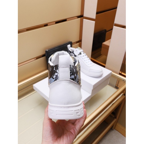 Cheap Versace High Tops Shoes For Men #948898 Replica Wholesale [$96.00 USD] [ITEM#948898] on Replica Versace High Tops Shoes
