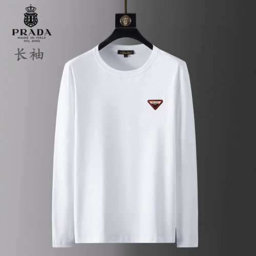 Cheap Prada T-Shirts Long Sleeved For Men #949555 Replica Wholesale [$36.00 USD] [ITEM#949555] on Replica Prada T-Shirts