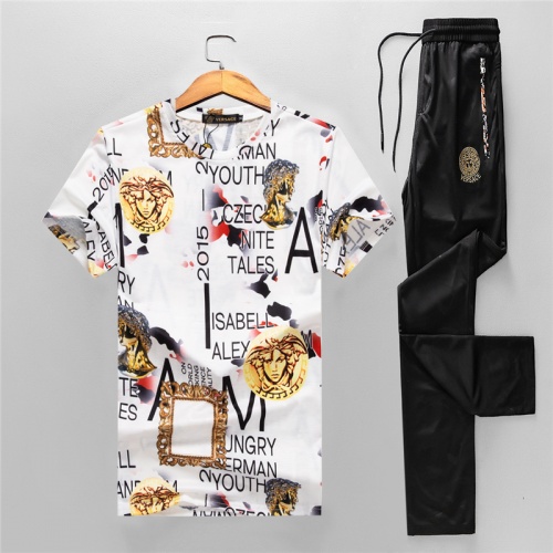 Cheap Versace Tracksuits Short Sleeved For Men #950042 Replica Wholesale [$56.00 USD] [ITEM#950042] on Replica Versace Tracksuits