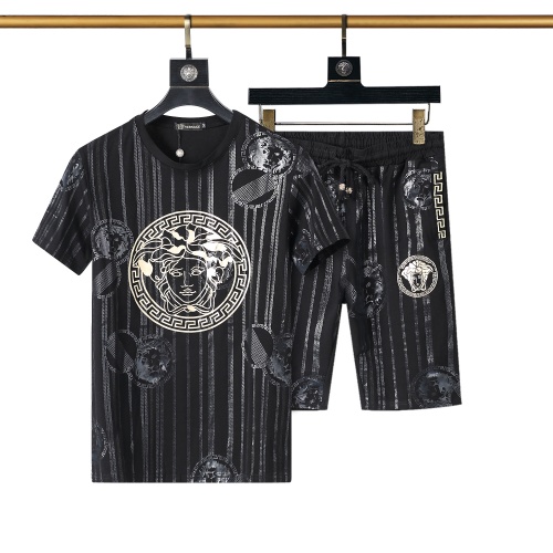 Cheap Versace Tracksuits Short Sleeved For Men #950218 Replica Wholesale [$48.00 USD] [ITEM#950218] on Replica Versace Tracksuits