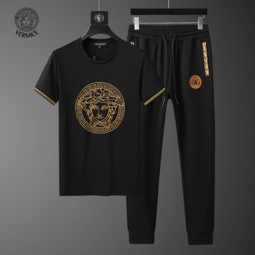 Cheap Versace Tracksuits Short Sleeved For Men #951444 Replica Wholesale [$64.00 USD] [ITEM#951444] on Replica Versace Tracksuits