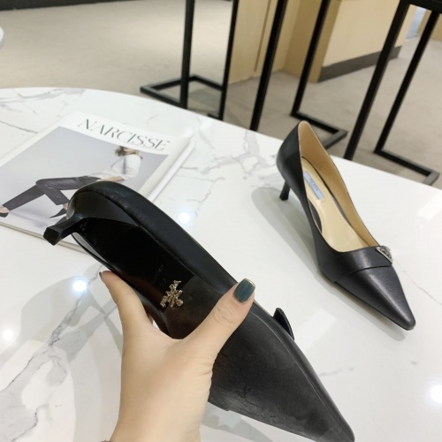 Cheap Prada High-heeled Shoes For Women #953141 Replica Wholesale [$80.00 USD] [ITEM#953141] on Replica Prada High-heeled Shoes