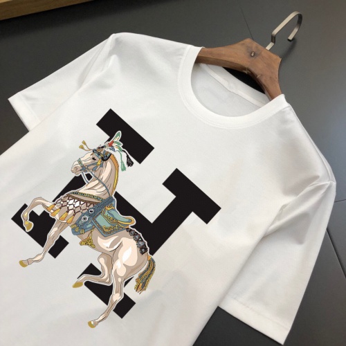 Cheap Hermes T-Shirts Short Sleeved For Men #955280 Replica Wholesale [$25.00 USD] [ITEM#955280] on Replica Hermes T-Shirts