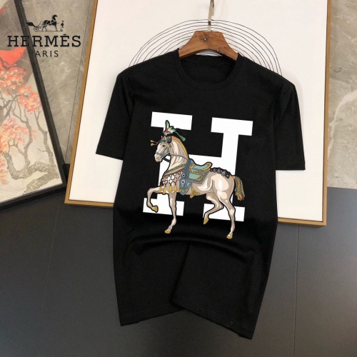 Cheap Hermes T-Shirts Short Sleeved For Men #955284 Replica Wholesale [$25.00 USD] [ITEM#955284] on Replica Hermes T-Shirts