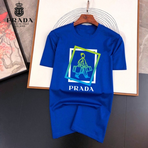 Cheap Prada T-Shirts Short Sleeved For Men #955407 Replica Wholesale [$25.00 USD] [ITEM#955407] on Replica Prada T-Shirts
