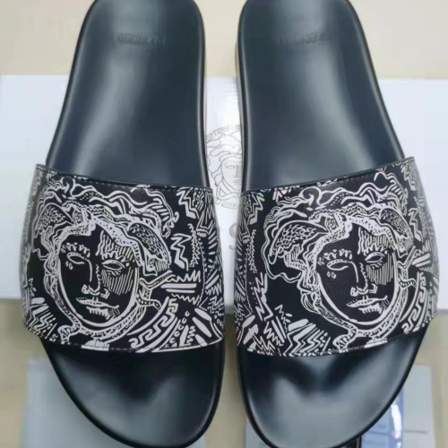 Cheap Versace Slippers For Men #956360 Replica Wholesale [$45.00 USD] [ITEM#956360] on Replica Versace Slippers
