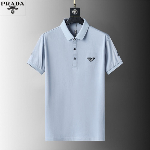 Cheap Prada T-Shirts Short Sleeved For Men #957980 Replica Wholesale [$38.00 USD] [ITEM#957980] on Replica Prada T-Shirts