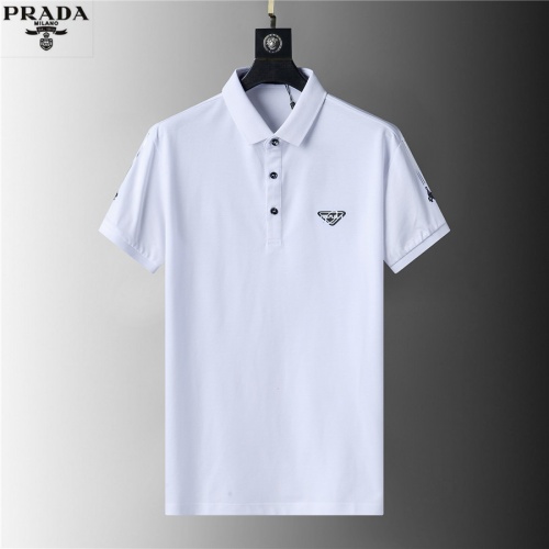 Cheap Prada T-Shirts Short Sleeved For Men #957981 Replica Wholesale [$38.00 USD] [ITEM#957981] on Replica Prada T-Shirts