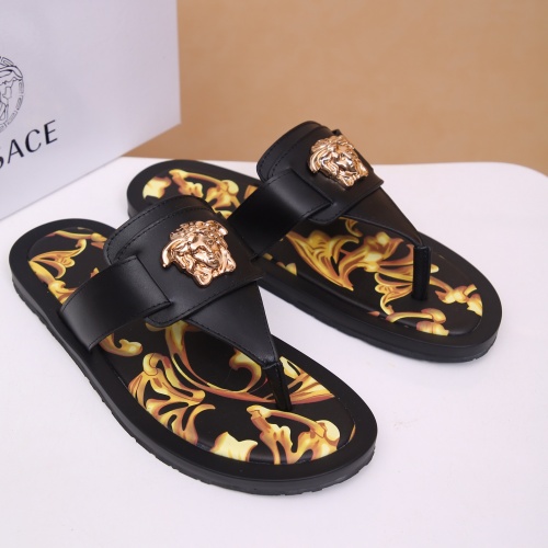 Cheap Versace Slippers For Men #958476 Replica Wholesale [$48.00 USD] [ITEM#958476] on Replica Versace Slippers