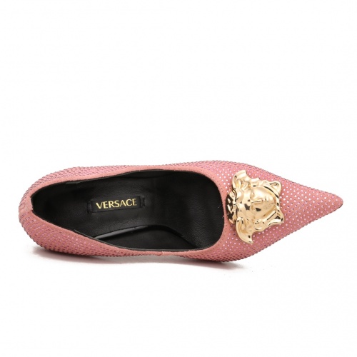 Cheap Versace High-Heeled Shoes For Women #958841 Replica Wholesale [$80.00 USD] [ITEM#958841] on Replica Versace High-Heeled Shoes