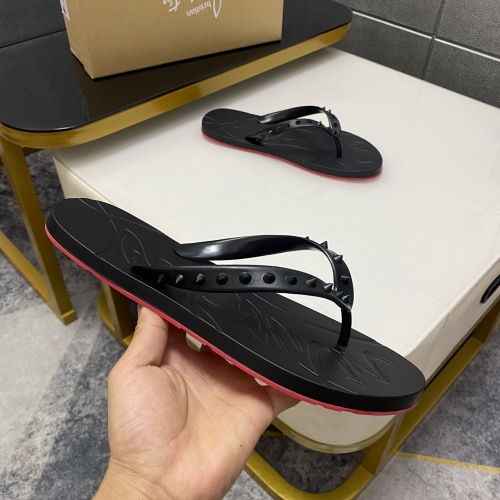 Cheap Christian Louboutin CL Slippers For Women #959203 Replica Wholesale [$42.00 USD] [ITEM#959203] on Replica Christian Louboutin CL Slippers