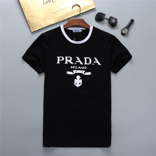 Cheap Prada T-Shirts Short Sleeved For Men #959909 Replica Wholesale [$27.00 USD] [ITEM#959909] on Replica Prada T-Shirts