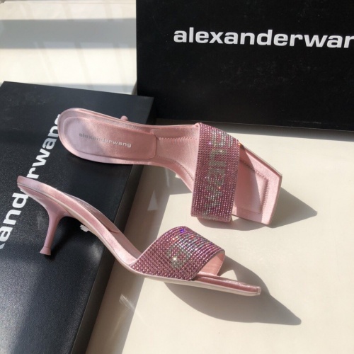 Cheap Alexander Wang Slippers For Women #960196 Replica Wholesale [$92.00 USD] [ITEM#960196] on Replica Alexander Wang Slippers