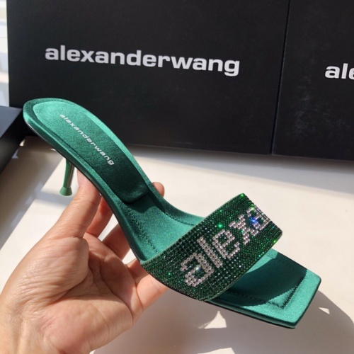 Cheap Alexander Wang Slippers For Women #960199 Replica Wholesale [$92.00 USD] [ITEM#960199] on Replica Alexander Wang Slippers