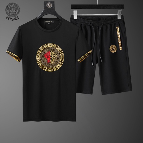 Cheap Versace Tracksuits Short Sleeved For Men #960441 Replica Wholesale [$60.00 USD] [ITEM#960441] on Replica Versace Tracksuits