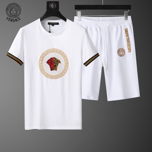 Cheap Versace Tracksuits Short Sleeved For Men #960442 Replica Wholesale [$60.00 USD] [ITEM#960442] on Replica Versace Tracksuits