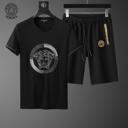 Cheap Versace Tracksuits Short Sleeved For Men #960453 Replica Wholesale [$60.00 USD] [ITEM#960453] on Replica Versace Tracksuits