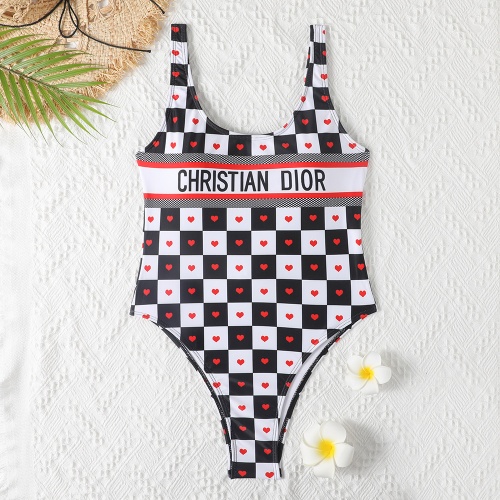 Cheap Christian Dior Bathing Suits Sleeveless For Women #960612 Replica Wholesale [$29.00 USD] [ITEM#960612] on Replica Christian Dior Bathing Suits