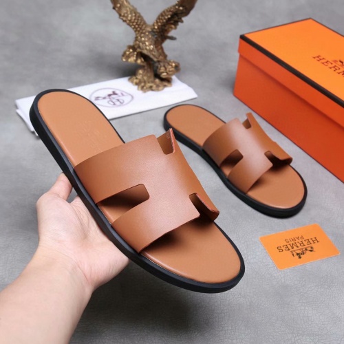 Cheap Hermes Slippers For Men #961125 Replica Wholesale [$40.00 USD] [ITEM#961125] on Replica Hermes Slippers