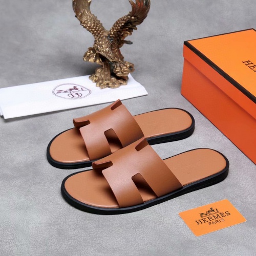 Cheap Hermes Slippers For Men #961125 Replica Wholesale [$40.00 USD] [ITEM#961125] on Replica Hermes Slippers