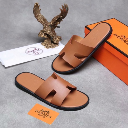 Cheap Hermes Slippers For Men #961125 Replica Wholesale [$40.00 USD] [ITEM#961125] on Replica Hermes Slippers