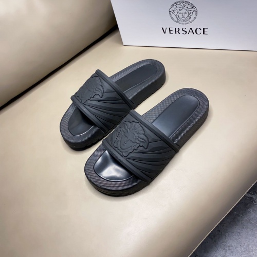 Cheap Versace Slippers For Men #961374 Replica Wholesale [$42.00 USD] [ITEM#961374] on Replica Versace Slippers