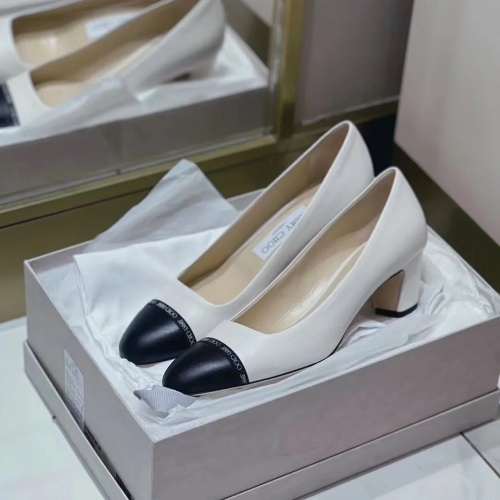 Cheap Jimmy Choo High-Heeled Shoes For Women #961950 Replica Wholesale [$76.00 USD] [ITEM#961950] on Replica Jimmy Choo High-Heeled Shoes