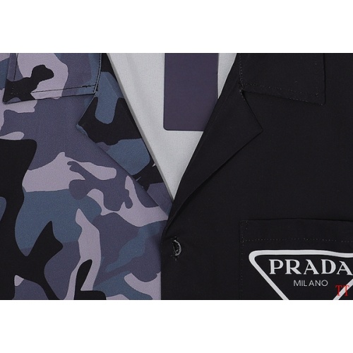 Cheap Prada Shirts Short Sleeved For Men #963074 Replica Wholesale [$32.00 USD] [ITEM#963074] on Replica Prada Shirts