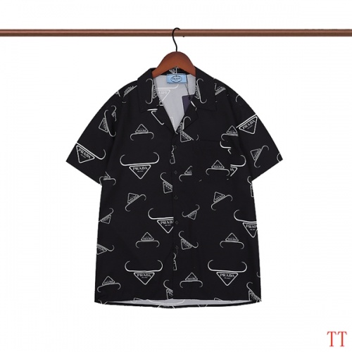 Cheap Prada Shirts Short Sleeved For Men #963081 Replica Wholesale [$32.00 USD] [ITEM#963081] on Replica Prada Shirts