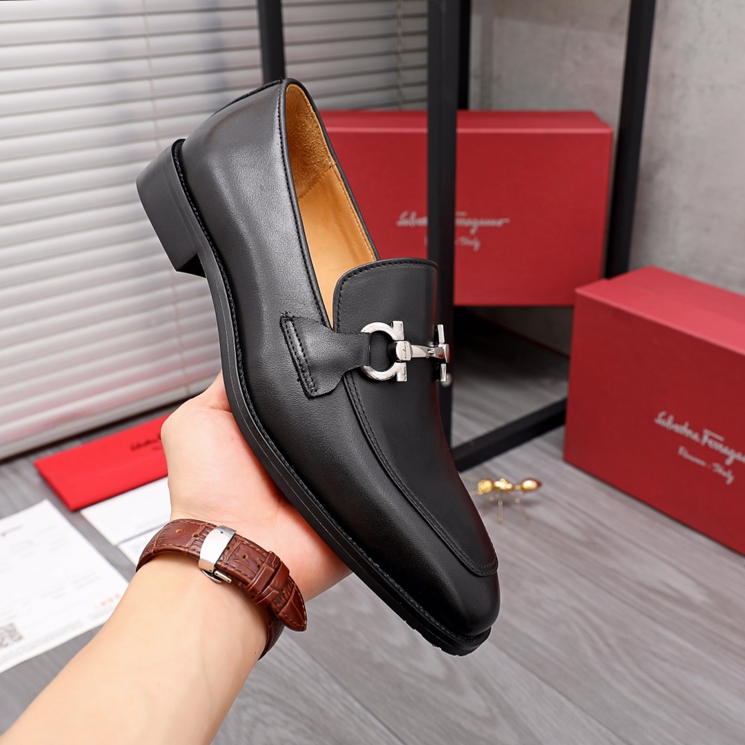 Cheap Salvatore Ferragamo Leather Shoes For Men #961295 Replica ...