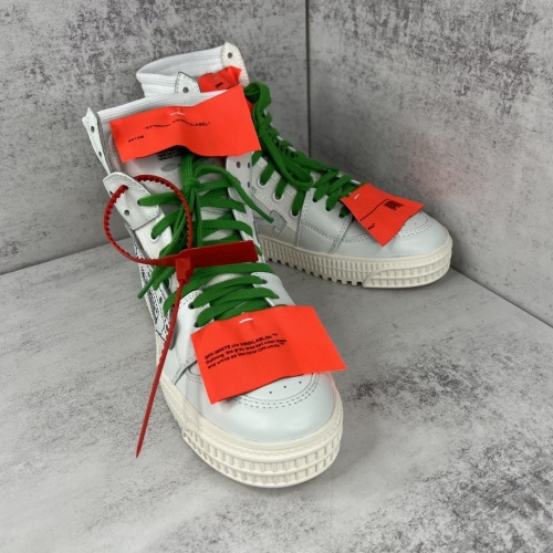Cheap Off-White High Tops Shoes For Men #964760 Replica Wholesale [$118.00 USD] [ITEM#964760] on Replica Off-White High Tops Shoes