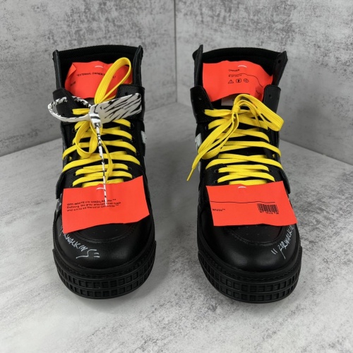 Cheap Off-White High Tops Shoes For Women #964765 Replica Wholesale [$118.00 USD] [ITEM#964765] on Replica Off-White High Tops Shoes