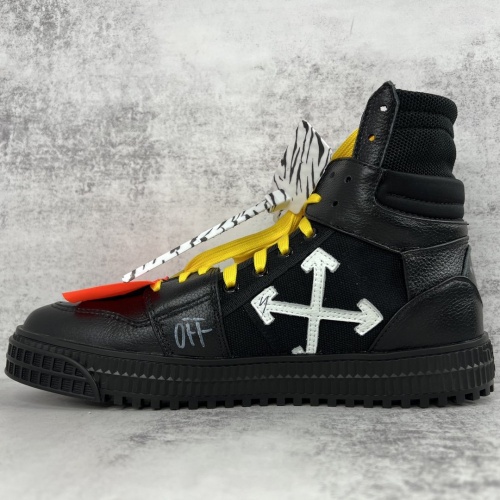 Cheap Off-White High Tops Shoes For Women #964765 Replica Wholesale [$118.00 USD] [ITEM#964765] on Replica Off-White High Tops Shoes