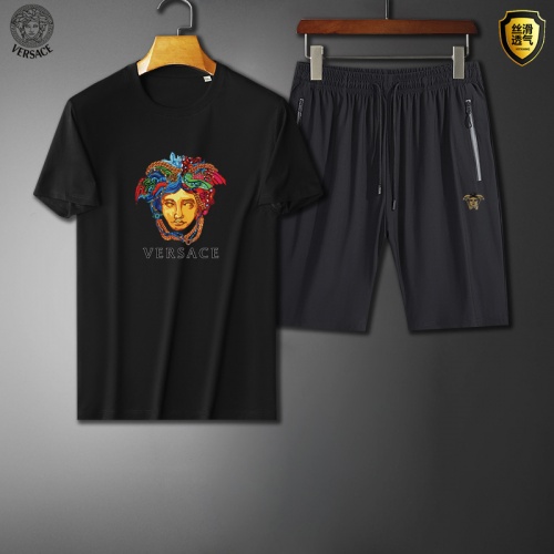 Cheap Versace Tracksuits Short Sleeved For Men #964885 Replica Wholesale [$56.00 USD] [ITEM#964885] on Replica Versace Tracksuits