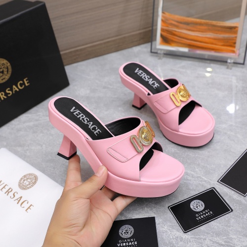 Cheap Versace Slippers For Women #966031 Replica Wholesale [$118.00 USD] [ITEM#966031] on Replica Versace Slippers