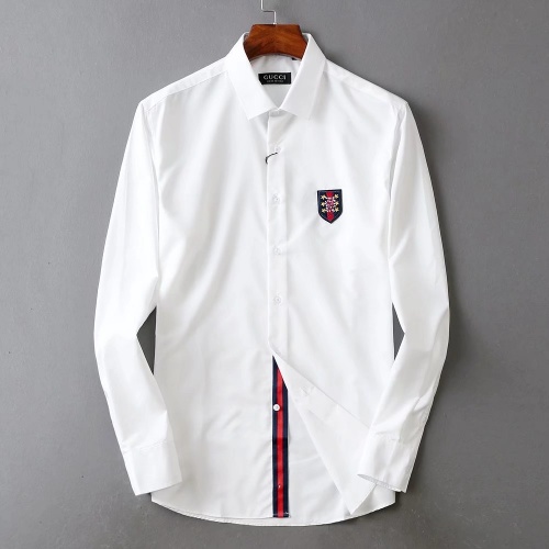 Cheap Gucci Shirts Long Sleeved For Men #966452 Replica Wholesale [$42.00 USD] [ITEM#966452] on Replica Gucci Shirts