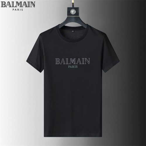 Cheap Balmain T-Shirts Short Sleeved For Men #966524 Replica Wholesale [$32.00 USD] [ITEM#966524] on Replica Balmain T-Shirts