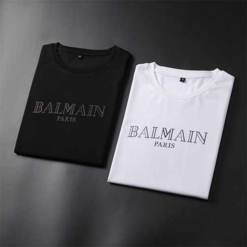 Cheap Balmain T-Shirts Short Sleeved For Men #966524 Replica Wholesale [$32.00 USD] [ITEM#966524] on Replica Balmain T-Shirts
