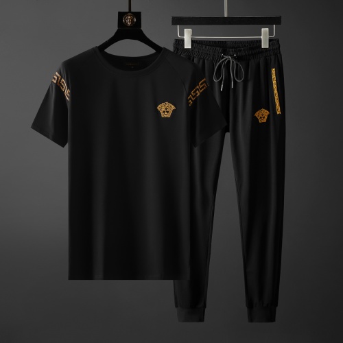 Cheap Versace Tracksuits Short Sleeved For Men #966593 Replica Wholesale [$68.00 USD] [ITEM#966593] on Replica Versace Tracksuits