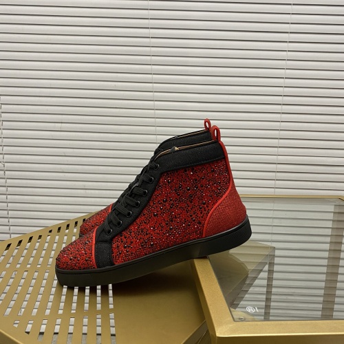 Cheap Christian Louboutin High Tops Shoes For Men #968484 Replica Wholesale [$96.00 USD] [ITEM#968484] on Replica Christian Louboutin High Top Shoes