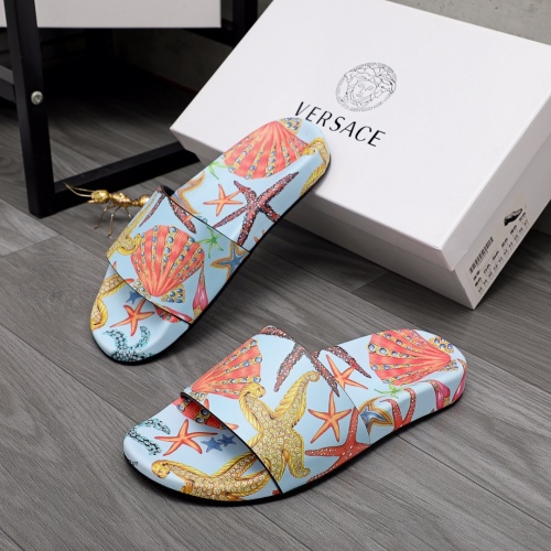 Cheap Versace Slippers For Men #968577 Replica Wholesale [$56.00 USD] [ITEM#968577] on Replica Versace Slippers