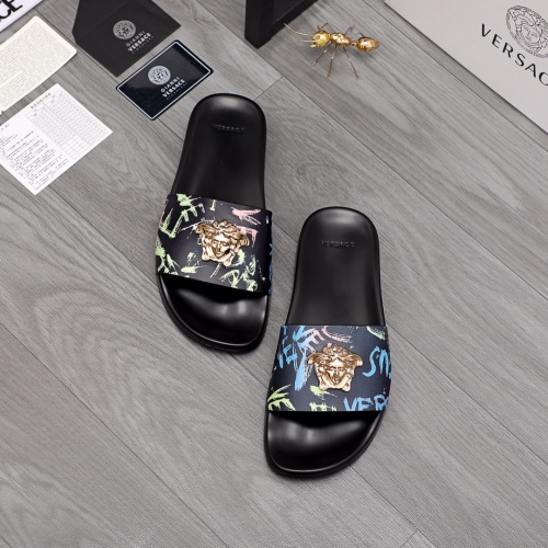 Cheap Versace Slippers For Men #968582 Replica Wholesale [$45.00 USD] [ITEM#968582] on Replica Versace Slippers