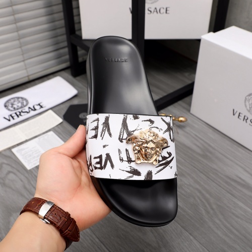Cheap Versace Slippers For Men #968584 Replica Wholesale [$45.00 USD] [ITEM#968584] on Replica Versace Slippers
