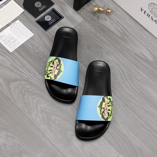 Cheap Versace Slippers For Men #968589 Replica Wholesale [$45.00 USD] [ITEM#968589] on Replica Versace Slippers