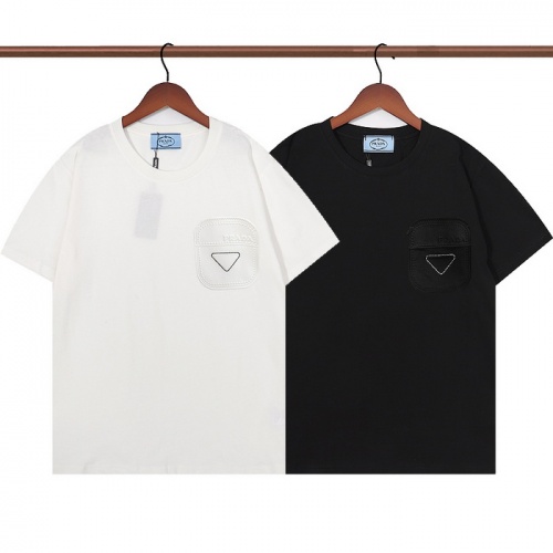 Cheap Prada T-Shirts Short Sleeved For Unisex #969238 Replica Wholesale [$27.00 USD] [ITEM#969238] on Replica Prada T-Shirts